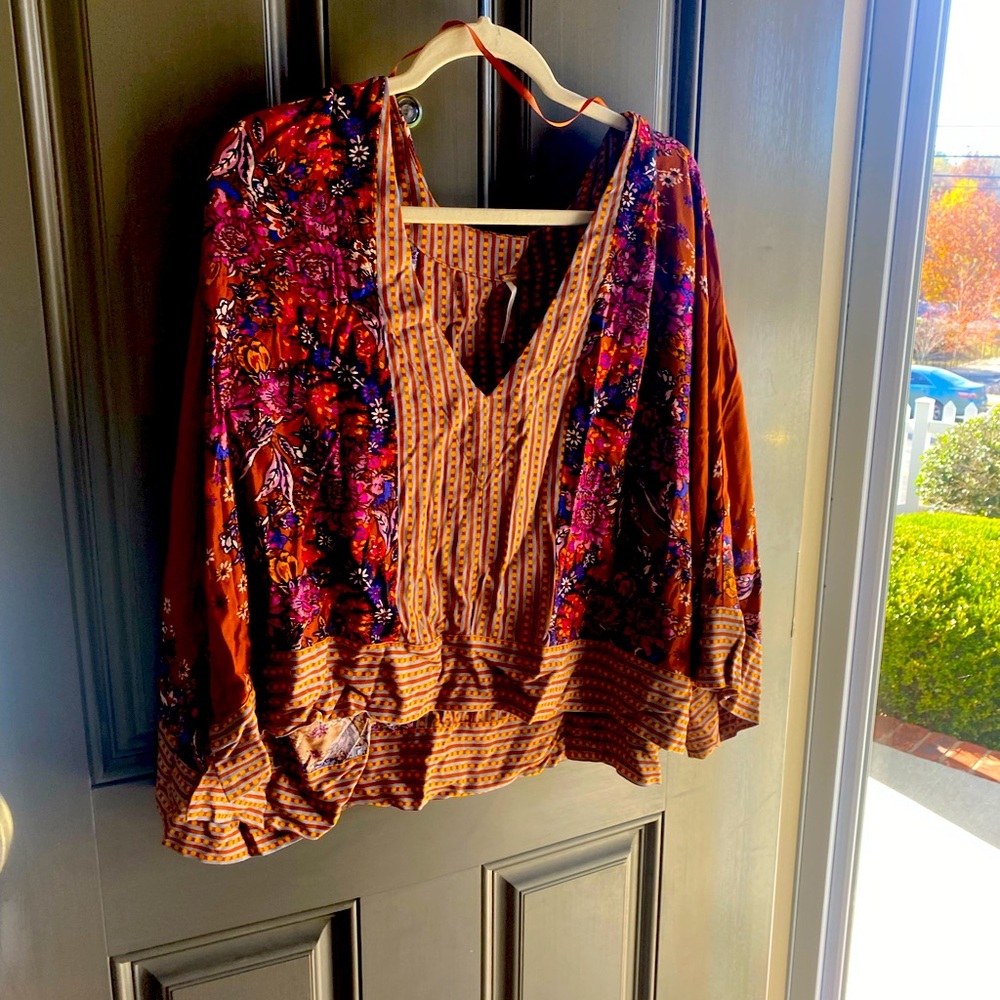 Free People XL Boho top